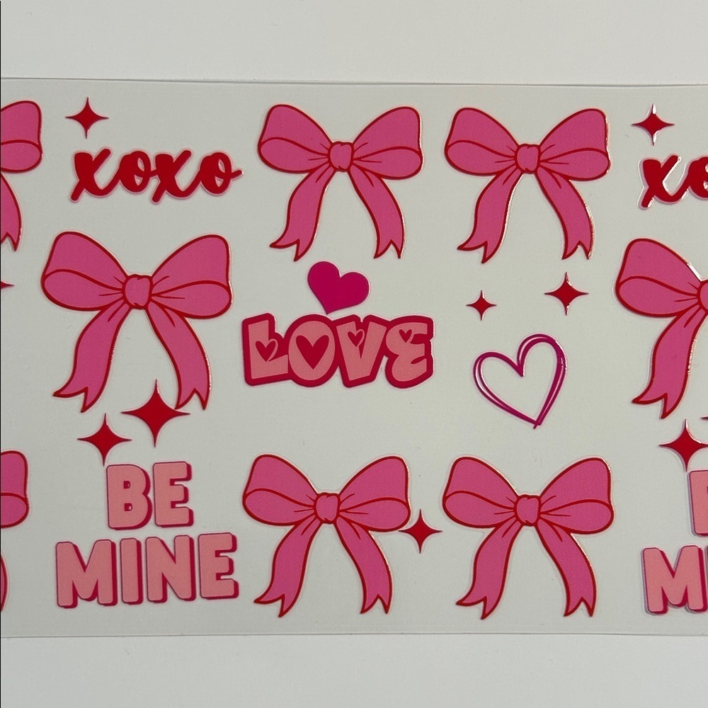 Love Bows Cup Decal